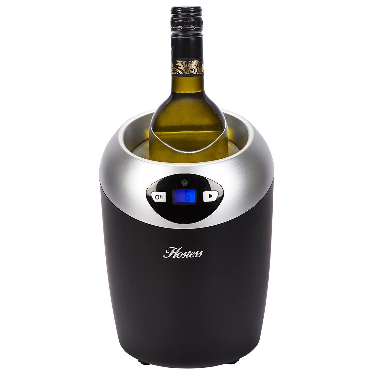 Hostess Hw01mb Single Bottle Wine Chiller In Black Costco Uk
