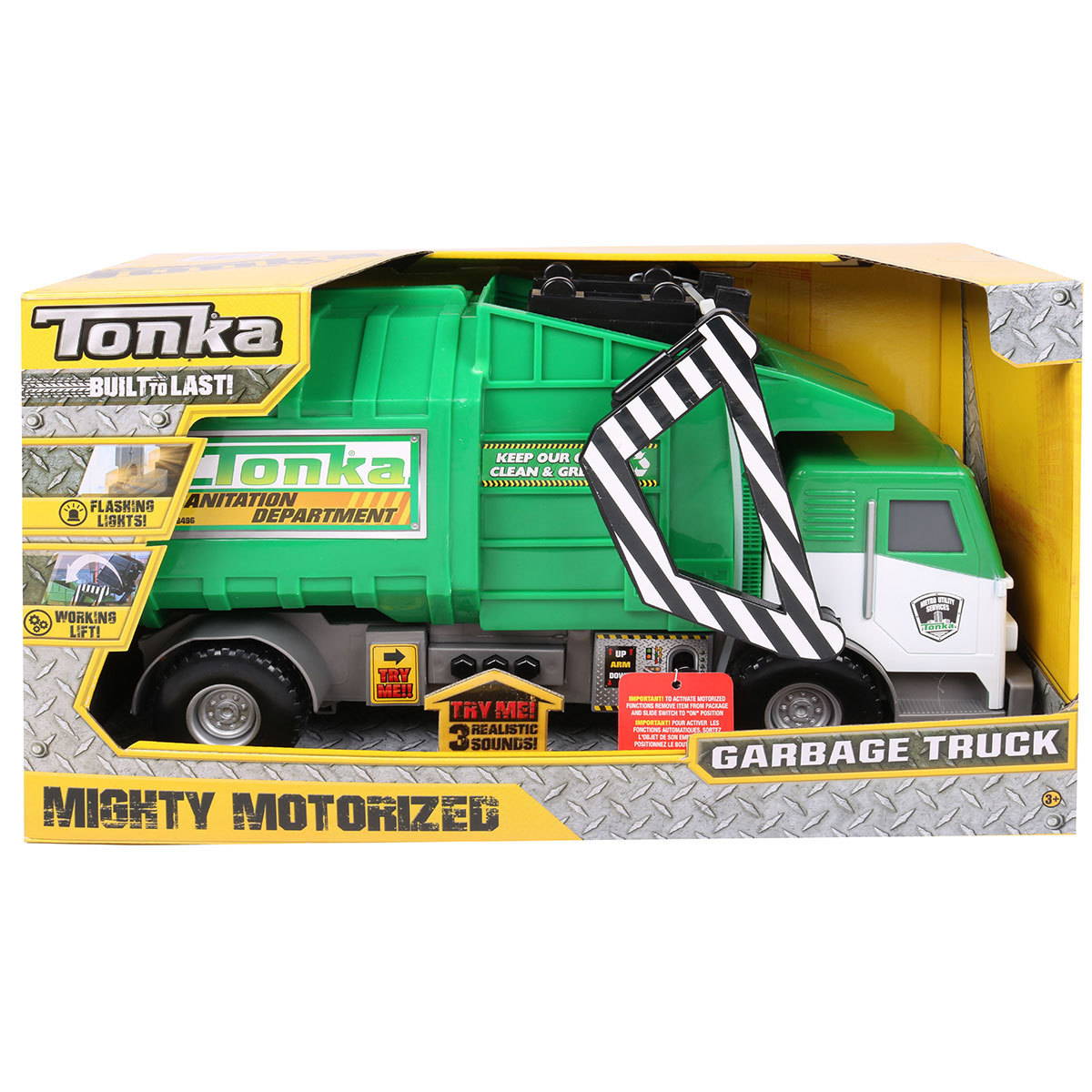 6.5 Inch (16.5cm) Tonka Mighty Motorised - Rubbish Truck (3+ Years)