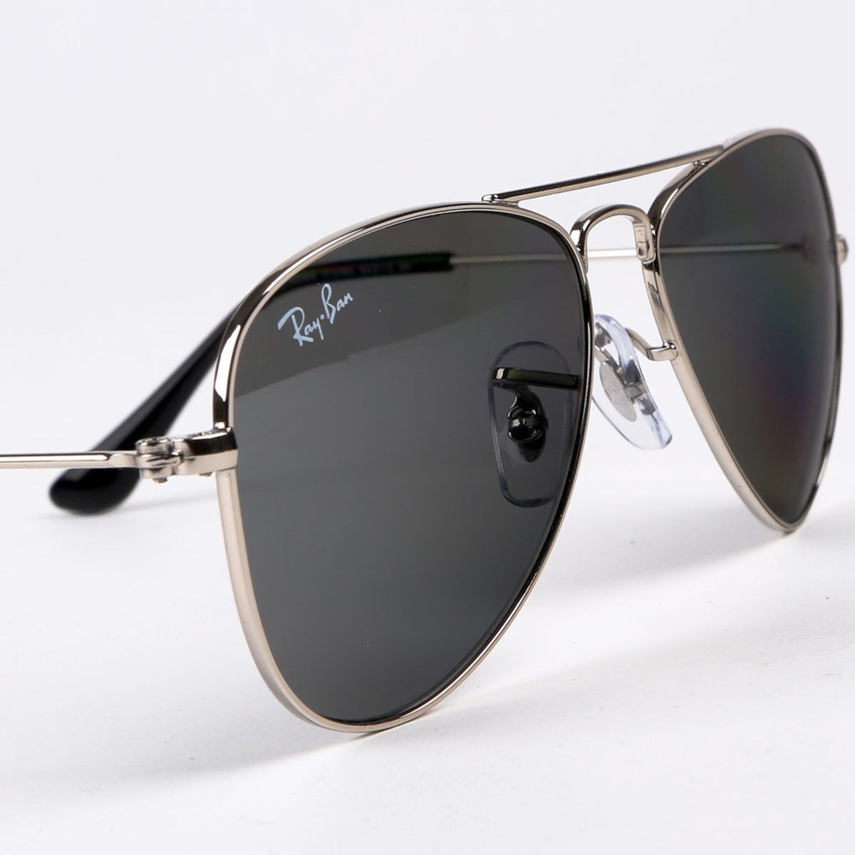 RayBan Junior Aviator Silver Sunglasses with Silver Mirrored Lenses, RJ9506/S 212/6G Costco UK