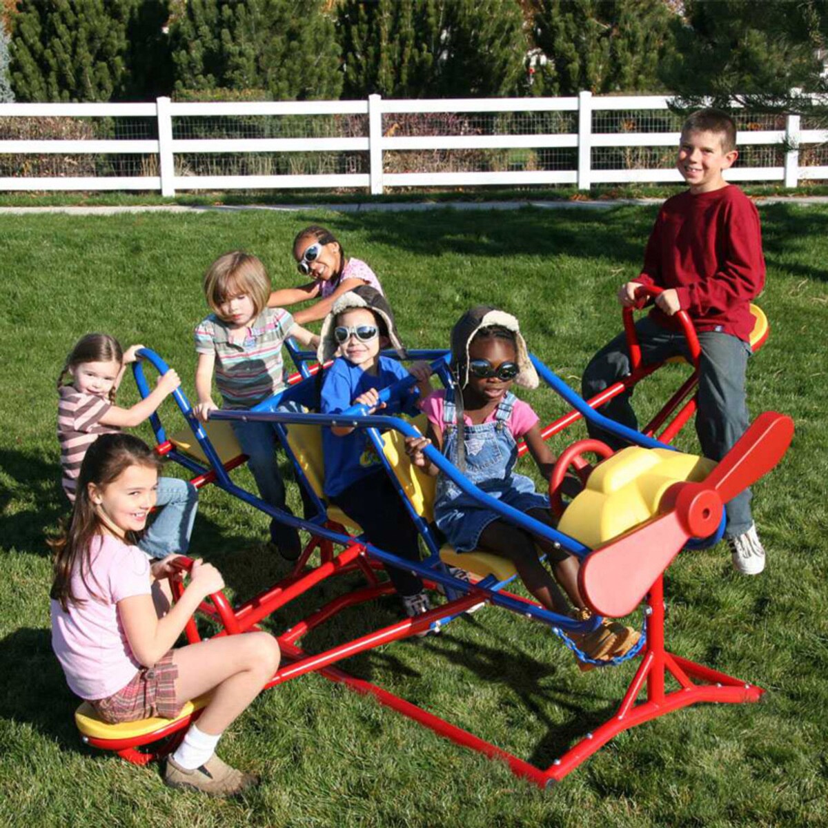 Lifetime Ace Flyer Airplane Teeter Totter SeeSaw in Red (3+ Years