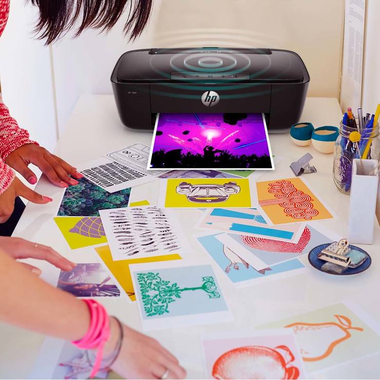 HP AMP 130 ThreeinOne Inkjet Printer with Bluetooth Speaker Costco UK
