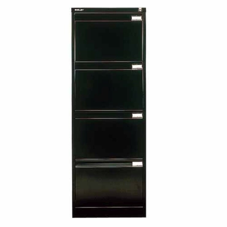 Bisley 4 Drawer Filing Cabinet Lockable Black Flush Fronted Costco Bisley 4 Drawer Filing Cabinet Lockable Black Flush Fronted