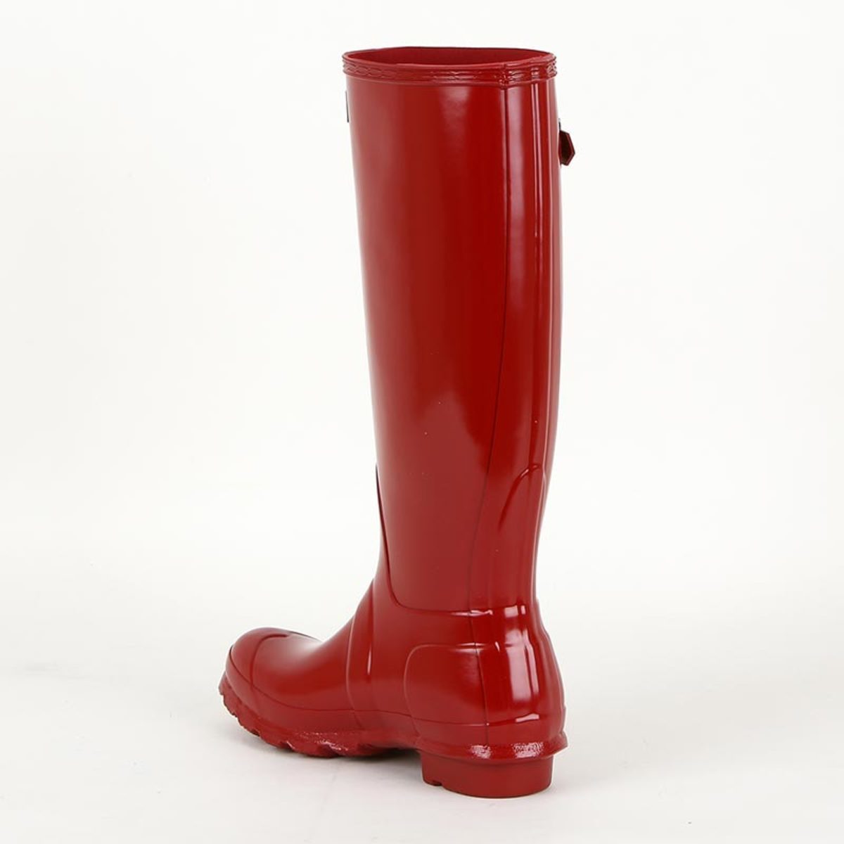 Hunter Womens Original Tall Gloss Wellington Boots in Military Red