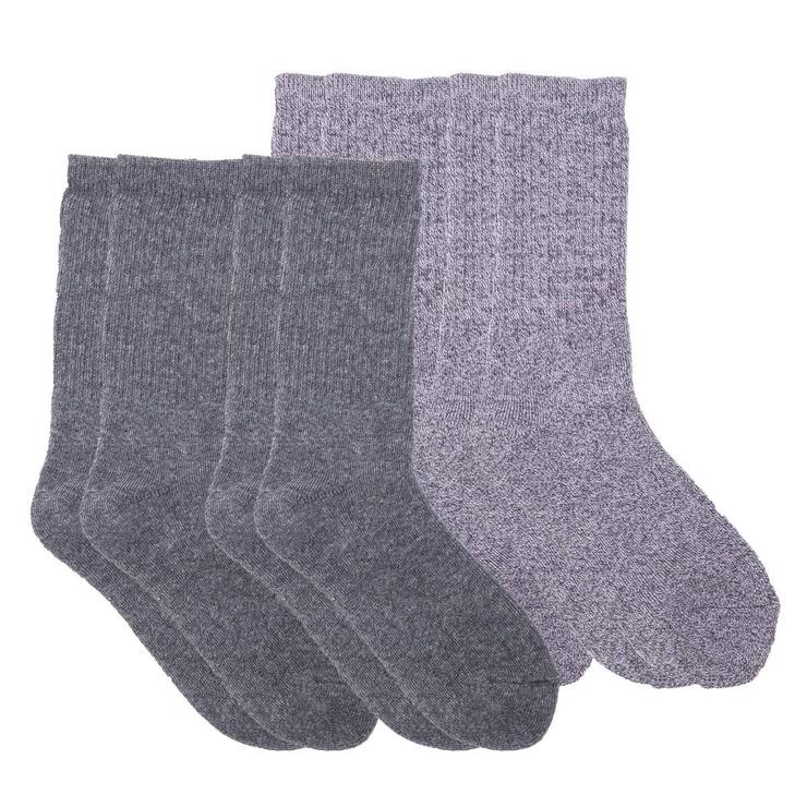 Glenmuir 2 x 2 Pack Women's Boot Sock in Charcoal | Costco UK