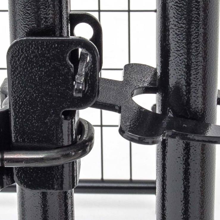 Outdoor Kennel with Weatherproof Cover, 4 L x 4 W x 4.3ft H (1.2 L x 1.