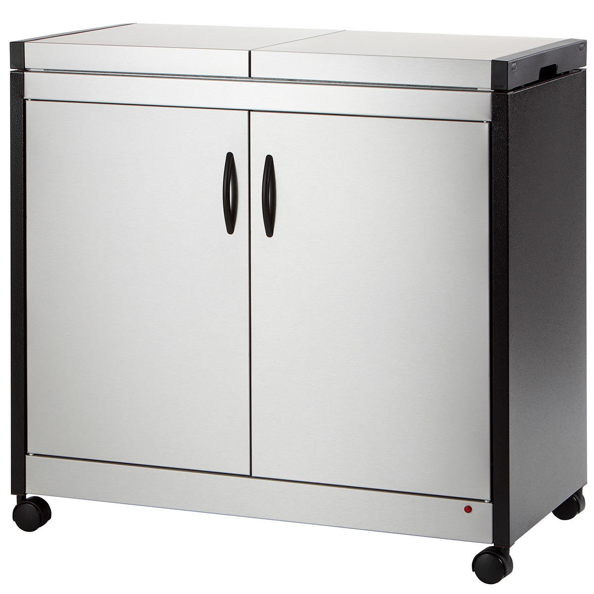 Hostess Heated Trolley with Brushed Steel Finish, HL6232BS Costco UK