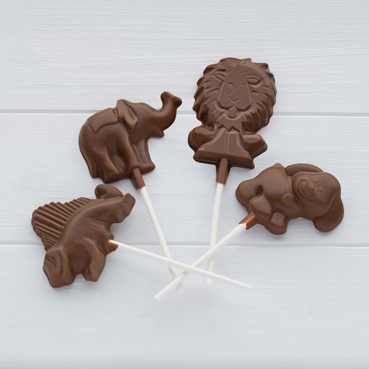 Cocoba Belgian Milk Chocolate Animal Lollipops, 15 x 20g Cocoba Belgian Milk Chocolate Animal Lollipops, 15 x 20g