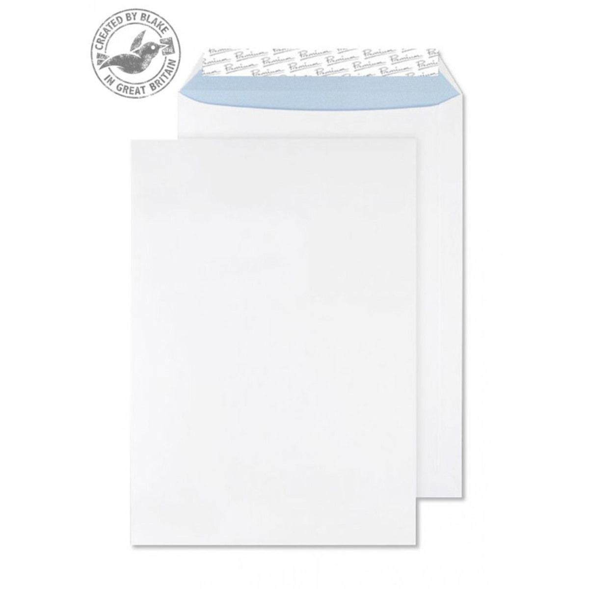 Blake Premium C4 Plain Peel & Seal Ultra White 120gsm Pocket Envelopes - Pack of 250