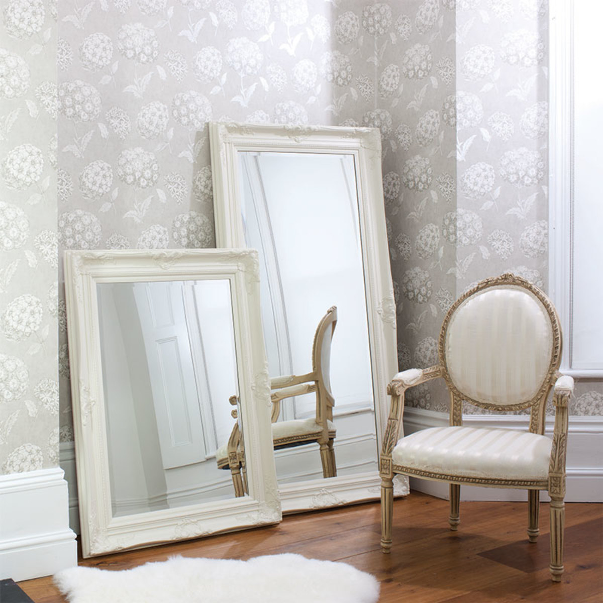 Gallery Harrow Cream Mirror in 2 Sizes Costco UK
