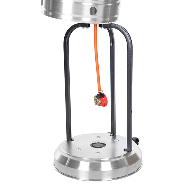 FireSense Gas 46,000 BTU Commercial Patio Heater in Stainless Steel