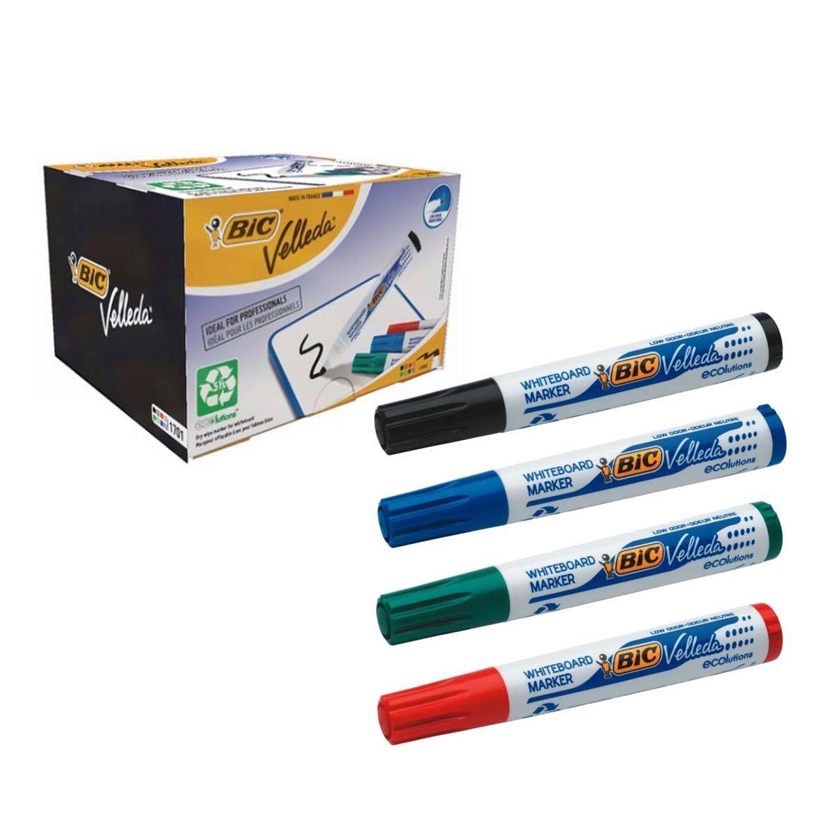 Bic Velleda Bullet Tip Whiteboard Markers - 48 Pack