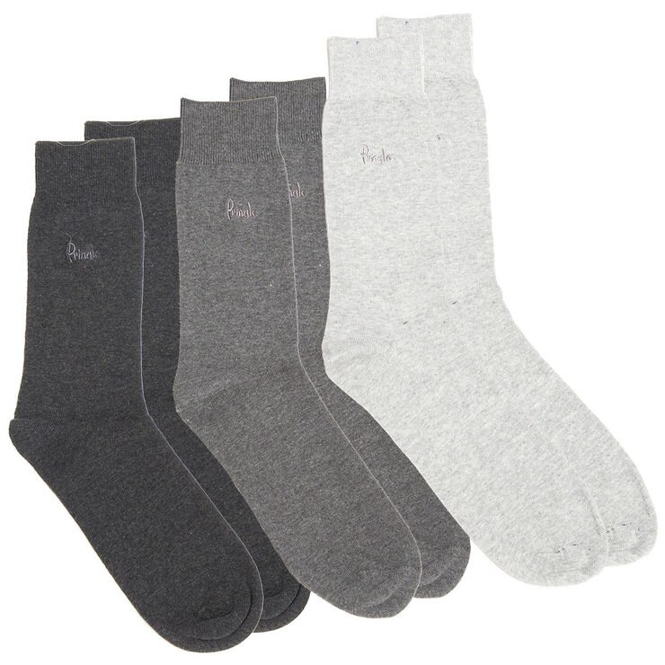 Pringle 2 x 3 Pack Men's Endrik Socks in Charcoal Costco UK