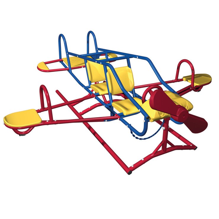 Lifetime Ace Flyer Airplane Teeter Totter SeeSaw in Red (3+ Years