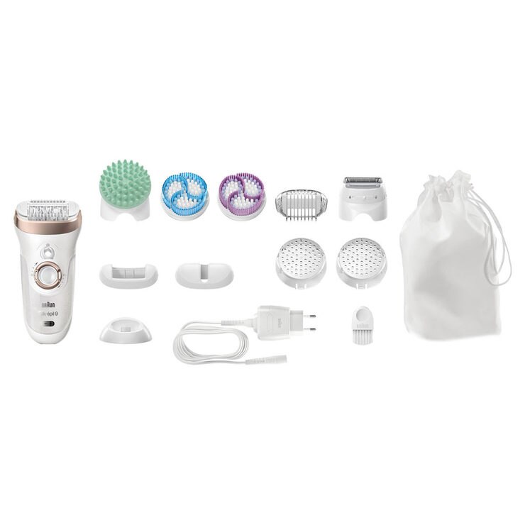 Silképil 9 SkinSpa 9961V Wet & Dry Epilator Beauty Set with Body
