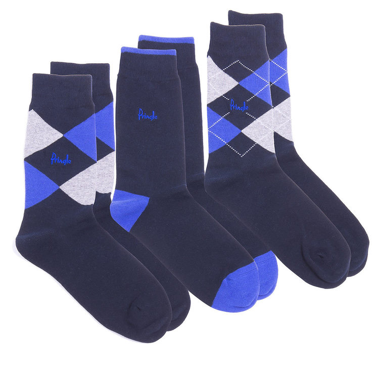 Pringle 2 x 3 Pack Waverly Men's Socks in 5 Colours | Costco UK