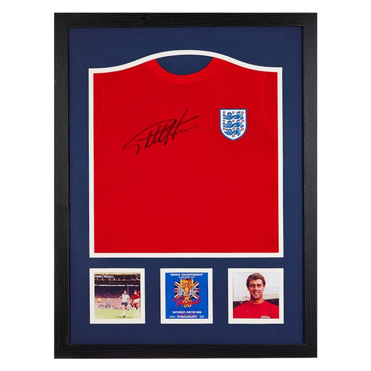 Sir Geoff Hurst Signed Framed England Football Shirt Sir Geoff Hurst Signed Framed England Football Shirt