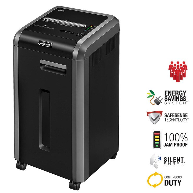 Fellowes Powershred 225Ci Shredder, 60L, CrossCut Shredders