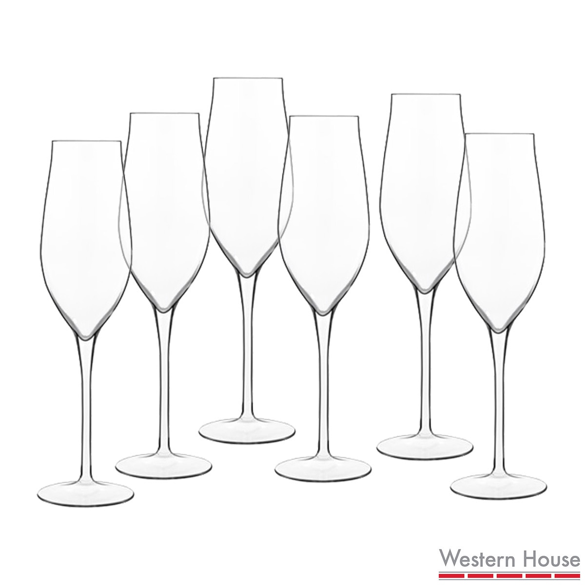 Luigi Bormioli Vinea Crystal Glass Champagne Flutes, 6 Pack Costco UK