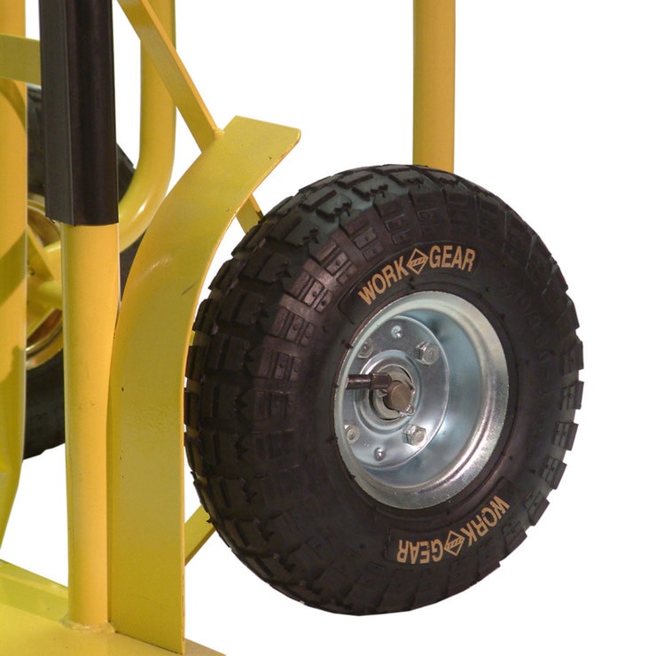 Olympia Tools Yellow Commercial Grade 800 lb/365 kg Capacity Hand Truck with Stair Gliders Olympia Tools Yellow Commercial Grade 800 lb/365 kg Capacity Hand Truck with Stair Gliders