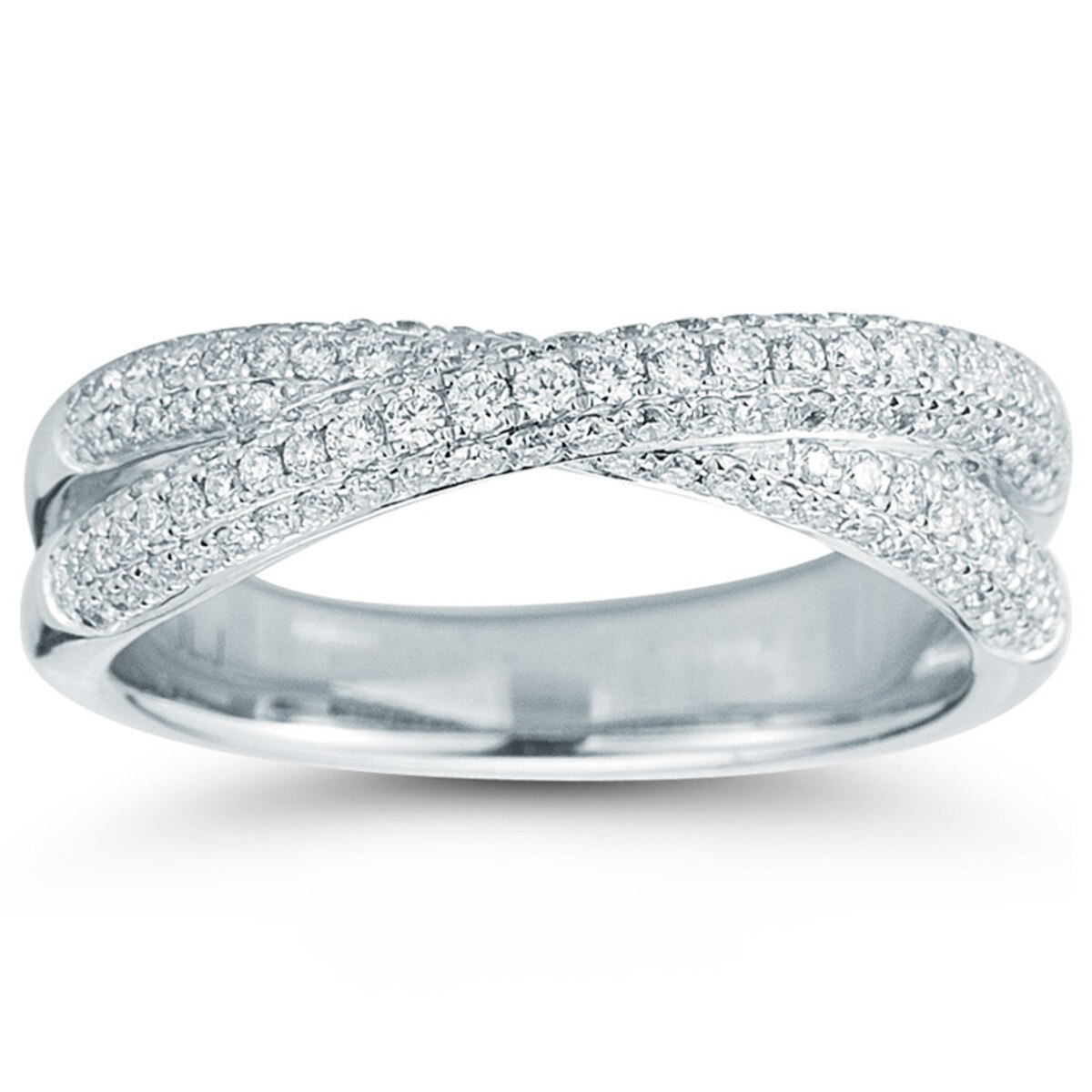 0.55ctw Round Brilliant Cut Diamond Ring, 18ct White Gold Costco UK