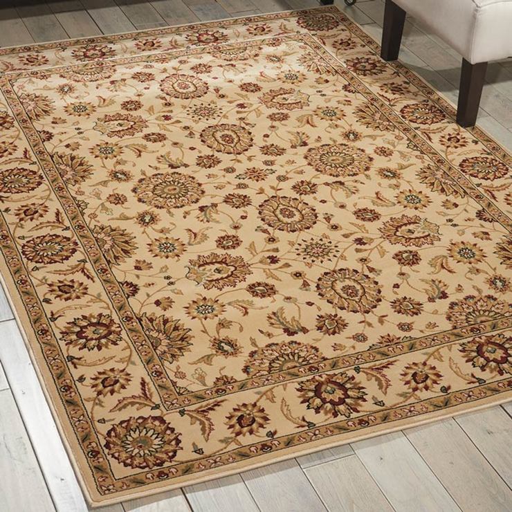 Persian Influenced Rug in Ivory Runner Costco UK
