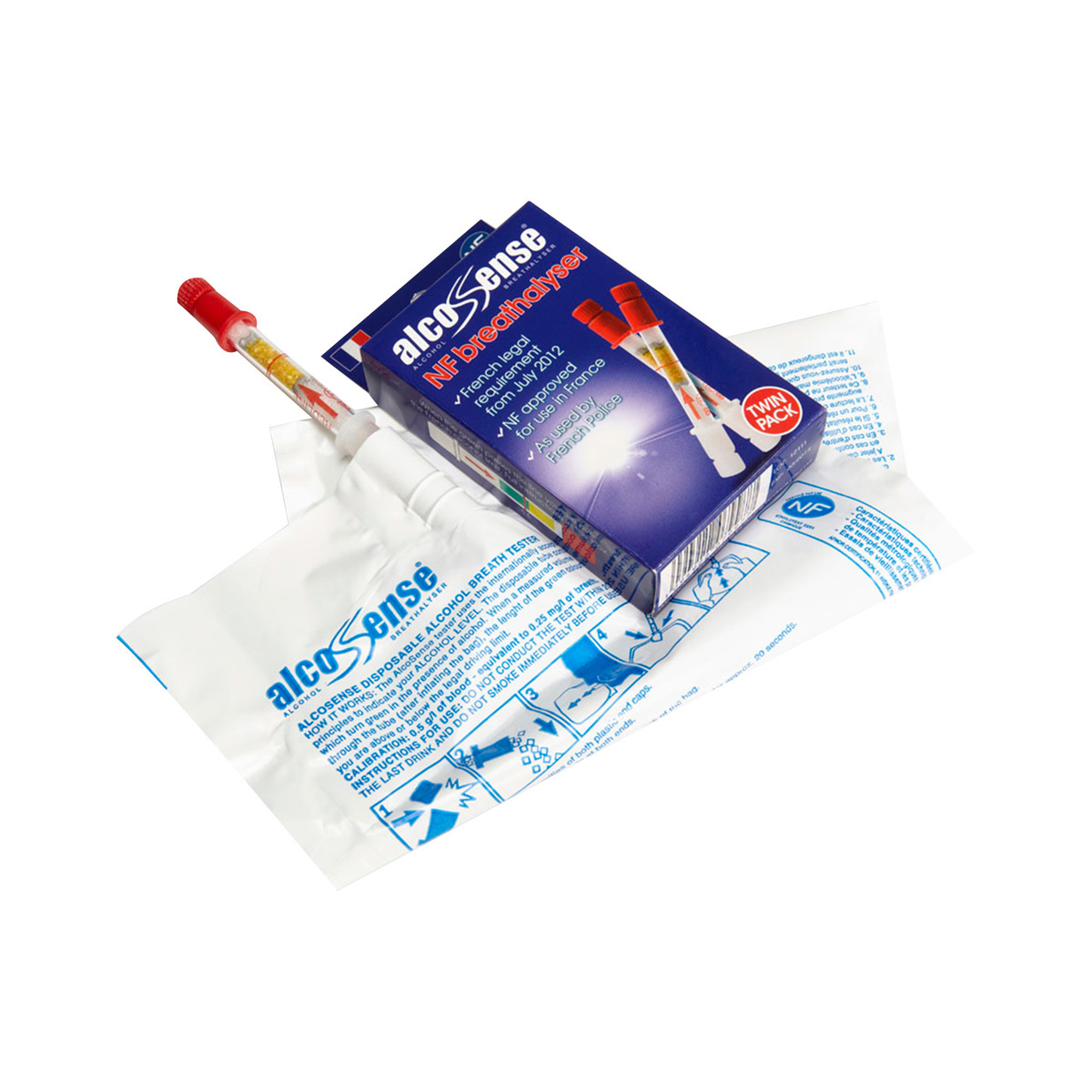 AlcoSense - Disposable Breathalysers - 20 Pack
