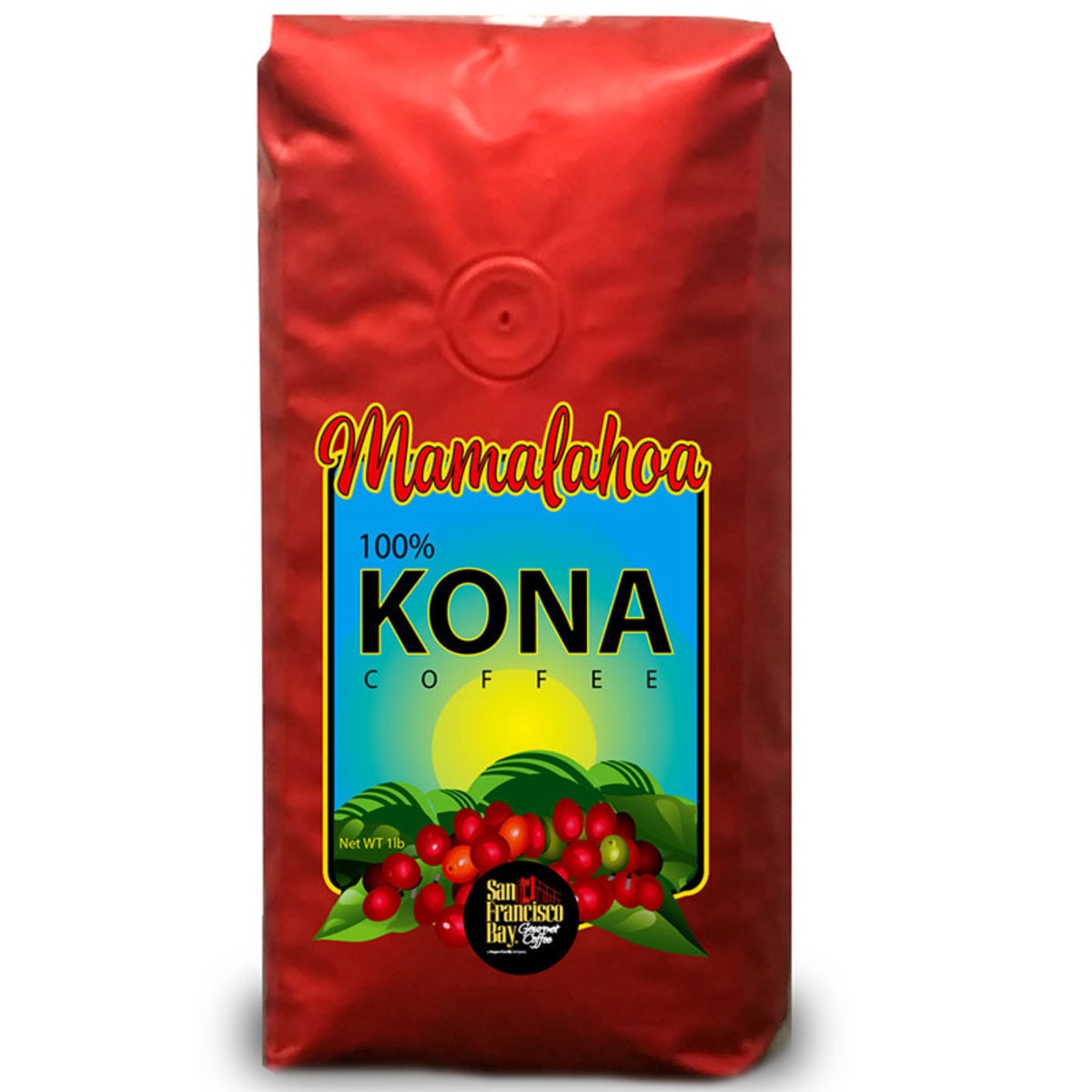 San Francisco Bay Mamalahoa 100% Hawaiian Kona Whole Bean Coffee, 454g