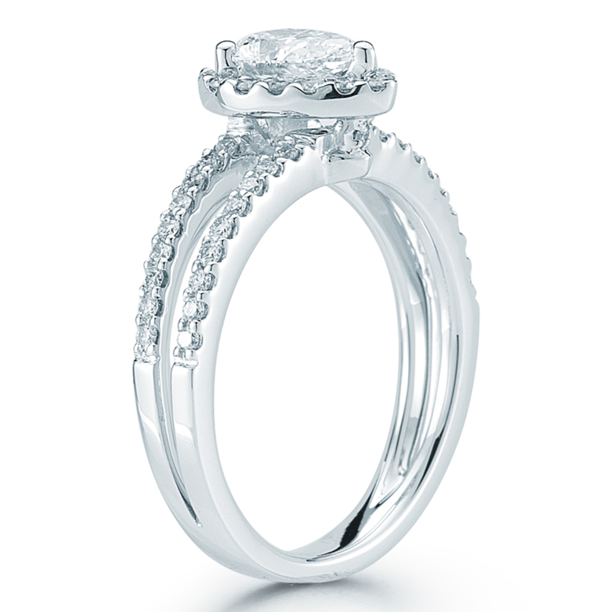 1.17ctw Pear Shape Diamond Engagement Ring, Platinum | Costco UK