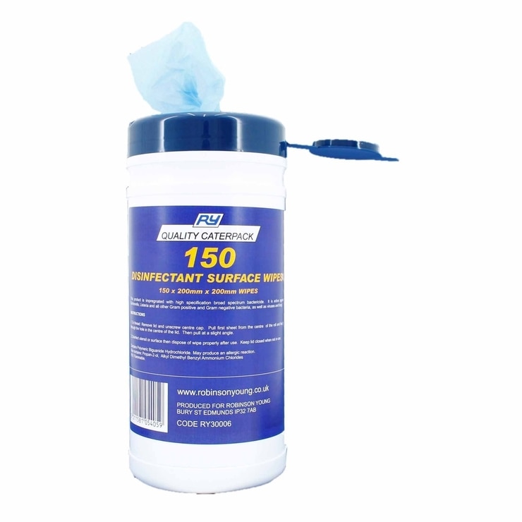 Wipex Blue Disinfectant Tub of 150 Wipes 0844 Costco UK