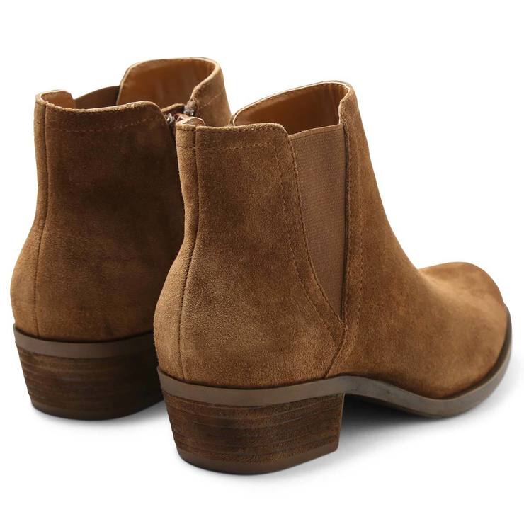 Kensie Women's Short Suede Boots in Brown, Size 6 Costco UK
