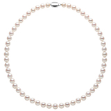 7.5-8mm Akoya Pearl Necklace in 18ct White Gold