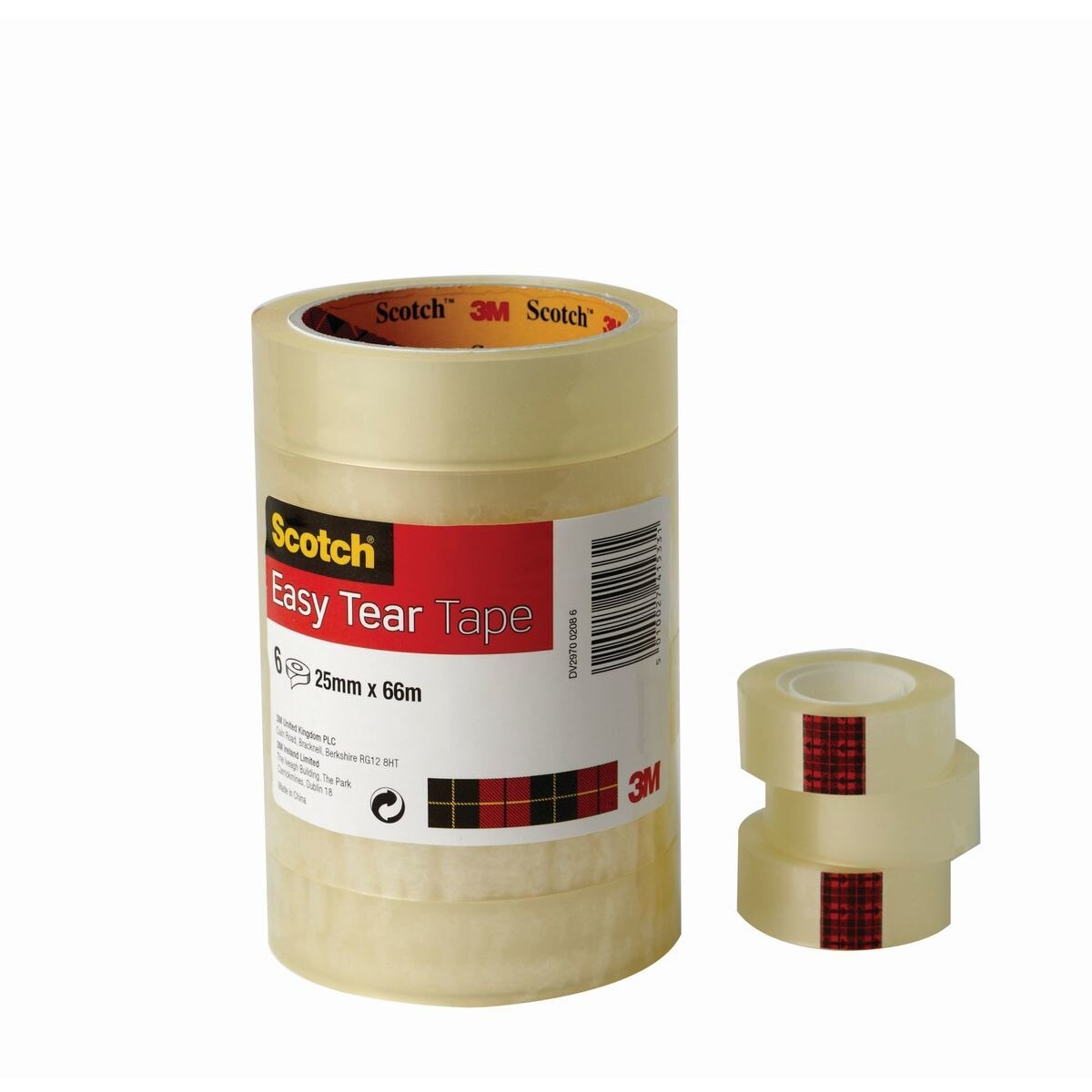 Scotch 8pk 19mm x 33m Clear Easy Tear Tape Costco UK