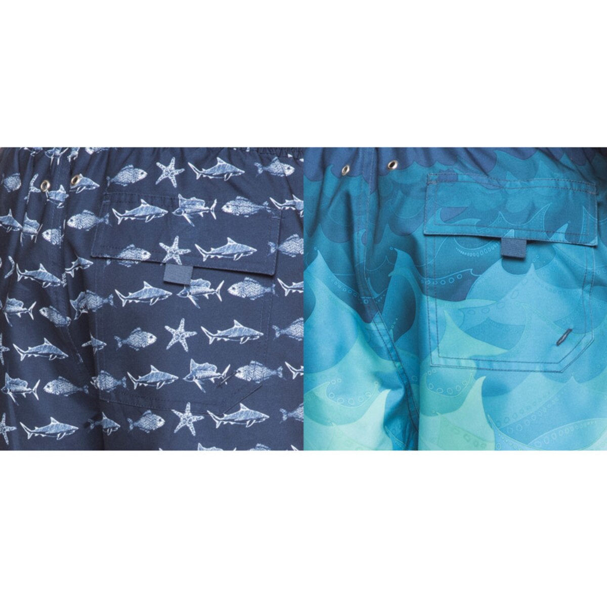 Kirkland Signature Men's Swim Shorts Ocean 2 Pack Small Costco UK