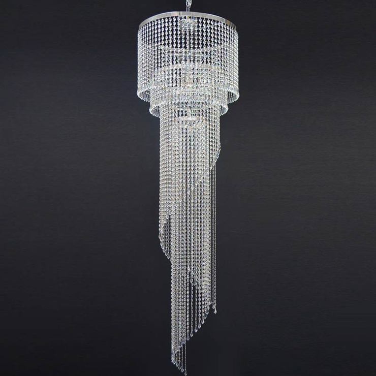 Swarovski Crystal Cosmo Twister Chandelier Light In Chrome Costco Uk Swarovski Crystal Cosmo Twister Chandelier Light In Chrome