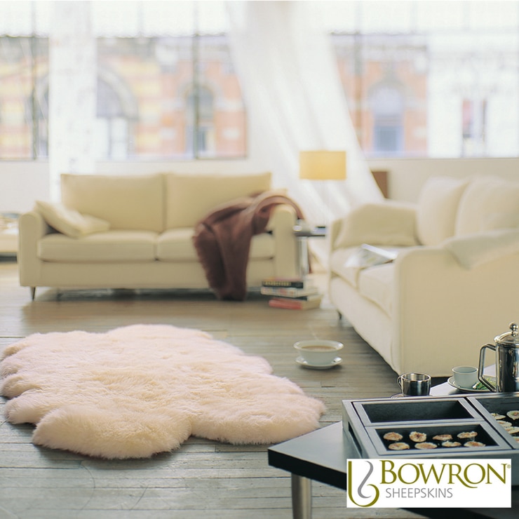 Bowron Longwool Sheepskin Rug In Champagne 110 X 180cm Bowron Longwool Sheepskin Rug In Champagne 110 X 180cm
