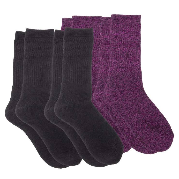 Glenmuir 2 x 2 Pack Women's Boot Sock in Black | Costco UK