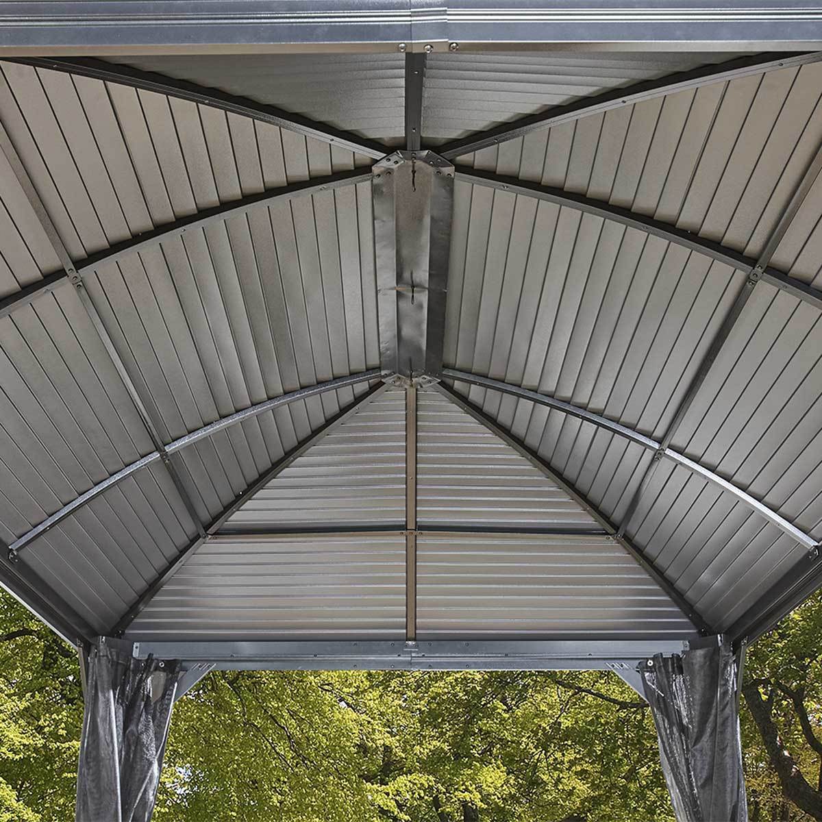 Sojag Moreno 10ft x 14ft (3.04 x 4.26m) Aluminium Frame Sun Shelter with Galvanised Steel Roof + Insect Netting