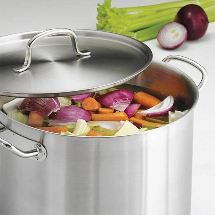 Tramontina Proline Commercial Grade 15.1L Stock Pot With Lid