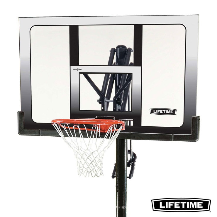 Lifetime 52 Inch (132 cm) In Ground Power Lift Basketball System Costco UK