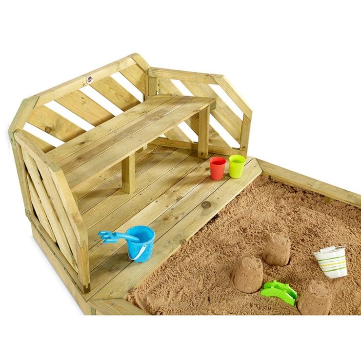 Plum Premium Wooden Sand Pit and Bench (3+ Years) Costco UK