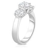 2.00ctw Round Brilliant Cut Diamond 3 Stone Ring, Platinum