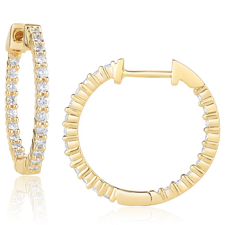18k gold hoop earrings costco Clearance