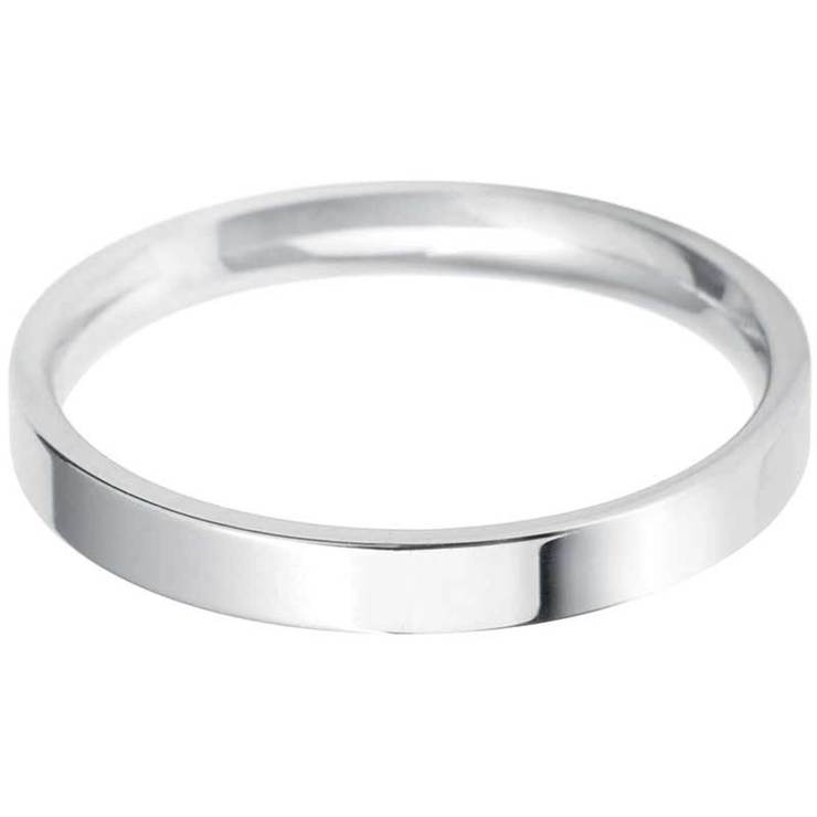 9Ct White Gold Flat Court Wedding Ring - 11 Explore top designs created
