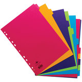 Concord A4 Bright 10 Tabs Dividers - 10 Packs of 10 Dividers