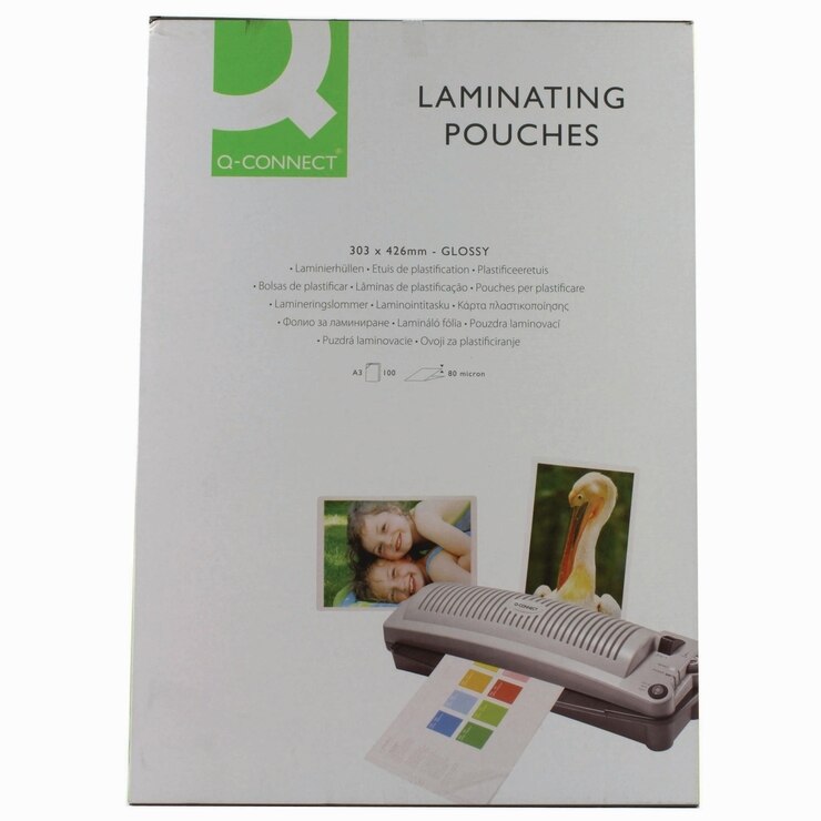 q connect 100 x a3 laminating pouch 80 micron costco uk costco laminating sheets