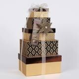 Festive Tower of Treats in Gold Design, 2.2kg