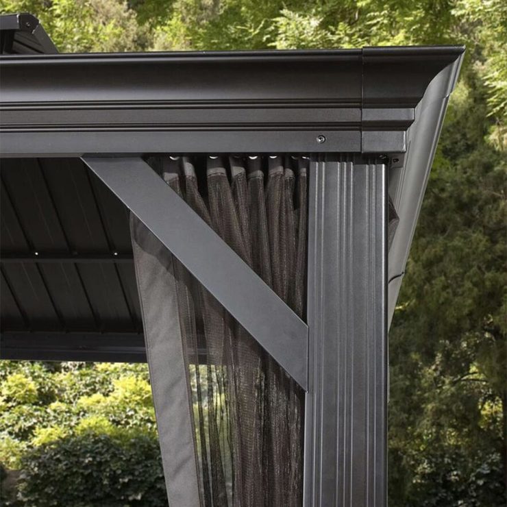 Sojag Messina 10ft x 12ft (2.98 x 3.63m) Sun Shelter with Galvanised