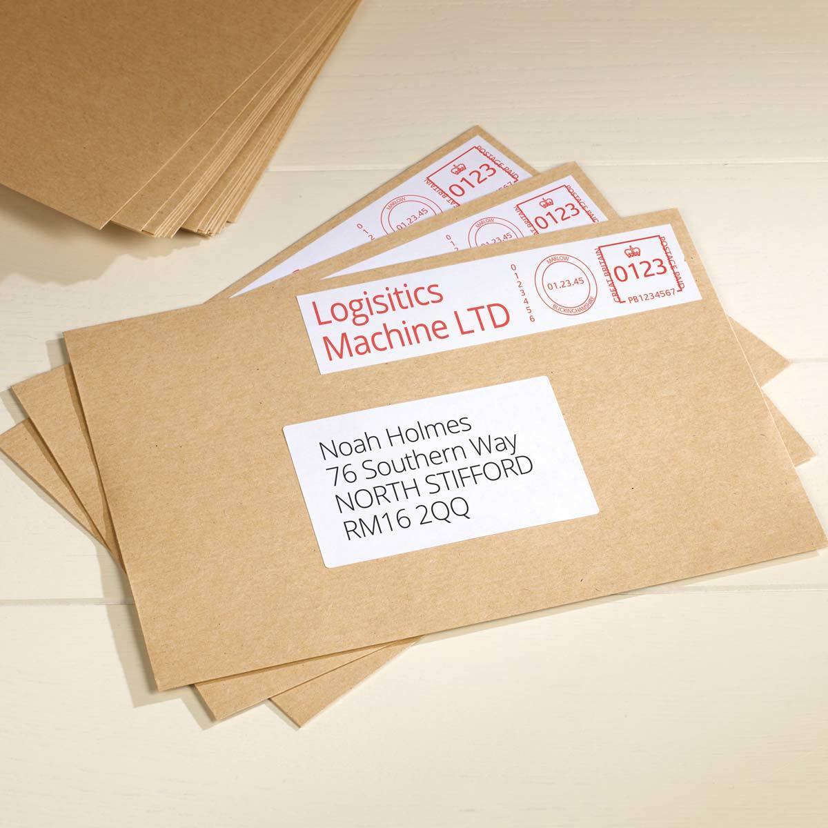 Avery Franking Labels 38.0 x 140.0mm, FL01, Pack of 1000