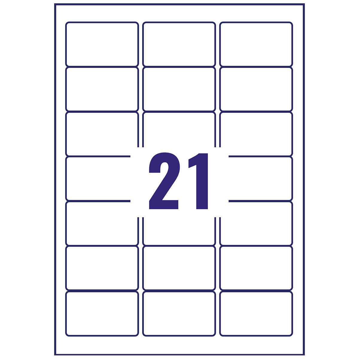 Avery Address Labels 38.1 x 63.5mm, L7160-500, Pack of 10,500