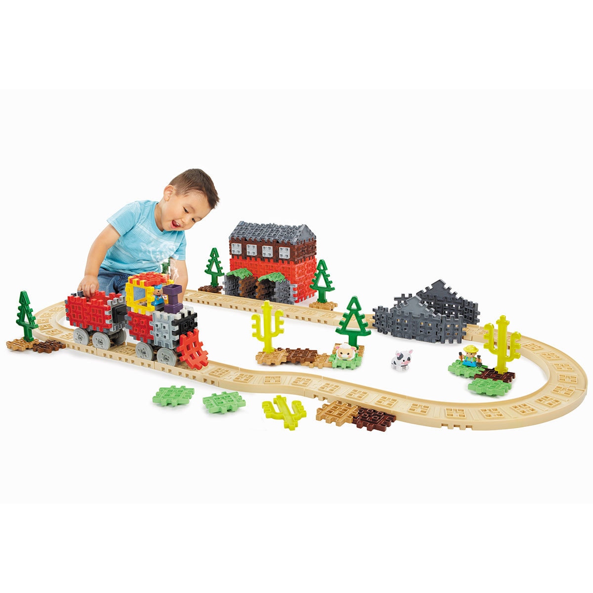 Little Tikes Waffle Blocks 177 Piece Steam Train Set (2+ Years)